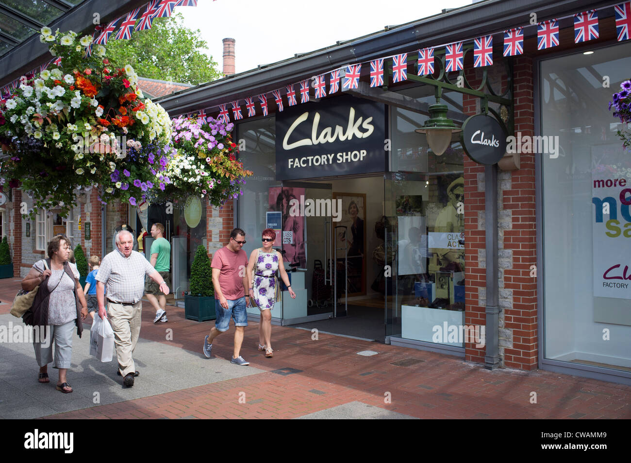 Clarks Village Shopping Outlet at Street Stock Photo - Alamy