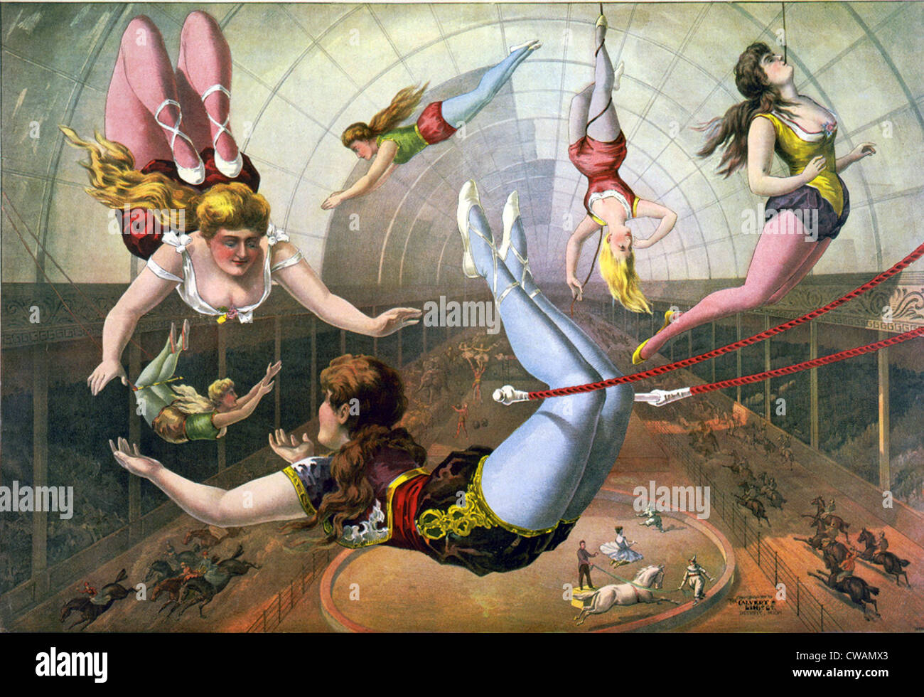 Trapeze acrobats circus hires stock photography and images Alamy