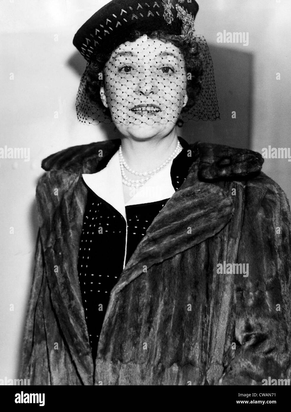 Millicent Hearst, wife of publisher William Randolph Hearst, in New York City, November 8,1937