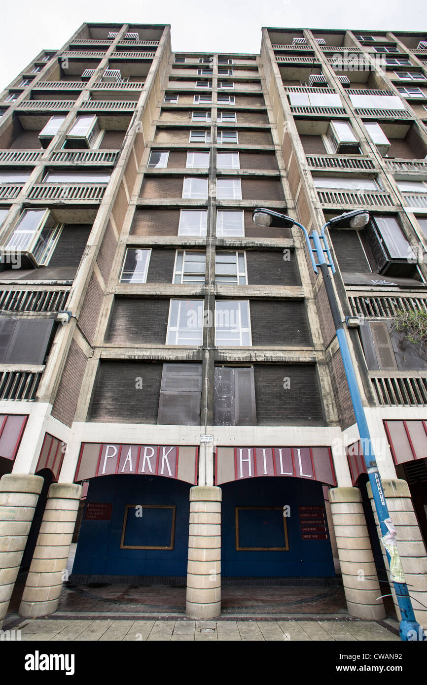 Entrance to Parkhill Estate, Sheffield Stock Photo Alamy