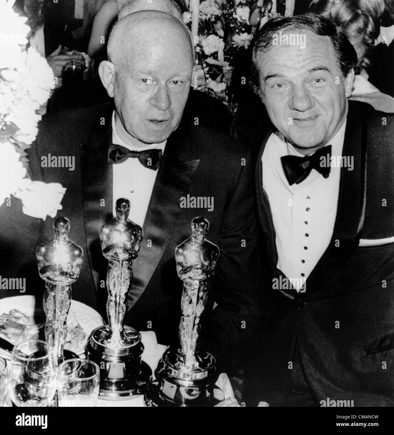 General Omar Bradley and Karl Malden at he 43rd Annual Academy Awards, 1971. Courtesy: CSU Archives / Everett Collection Stock Photo