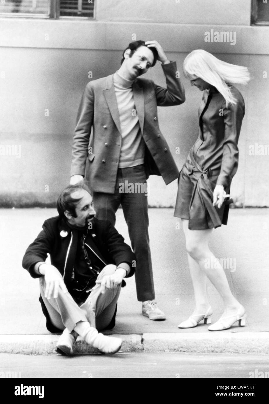 Peter Paul and Mary, (Paul Stookey, Peter Yarrow, Mary Travers), 1960s. Courtesy: CSU Archives / Everett Collection Stock Photo