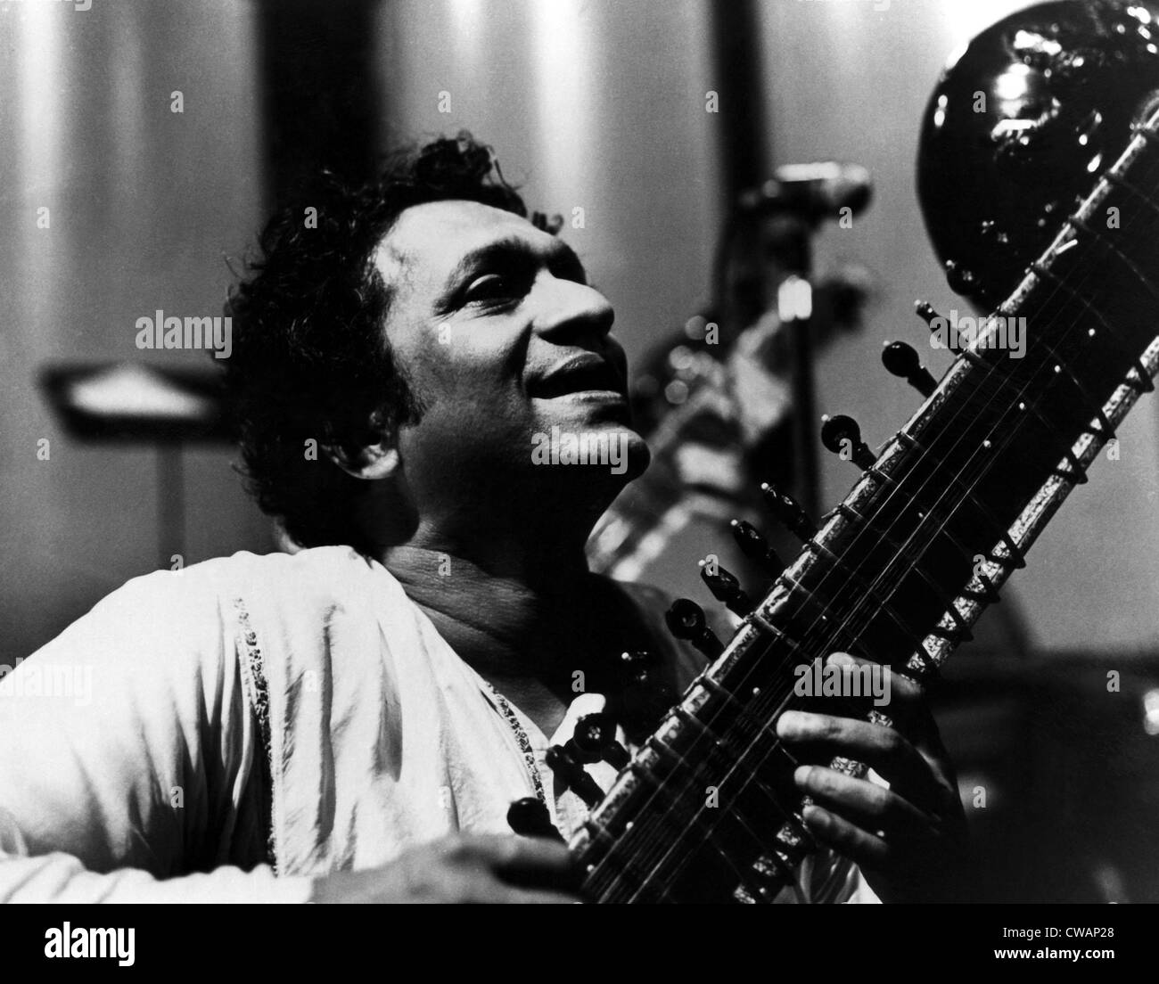 Indian composer and sitar player Ravi Shankar, 1968.. Courtesy CSU