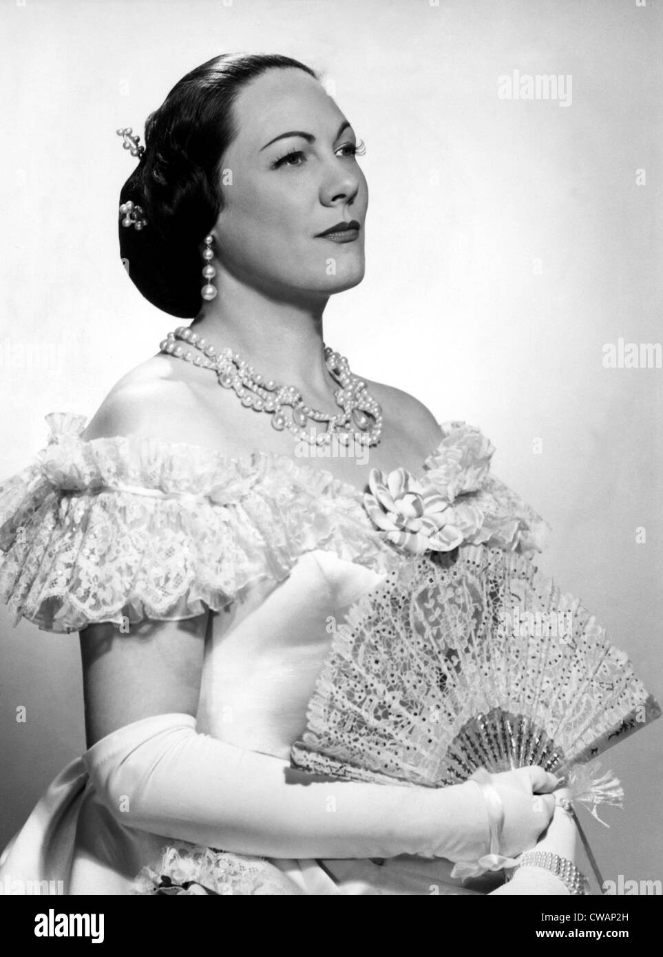Renata Tebaldi as Violeta in LA TRAVIATA, circa 1950s. Courtesy: CSU