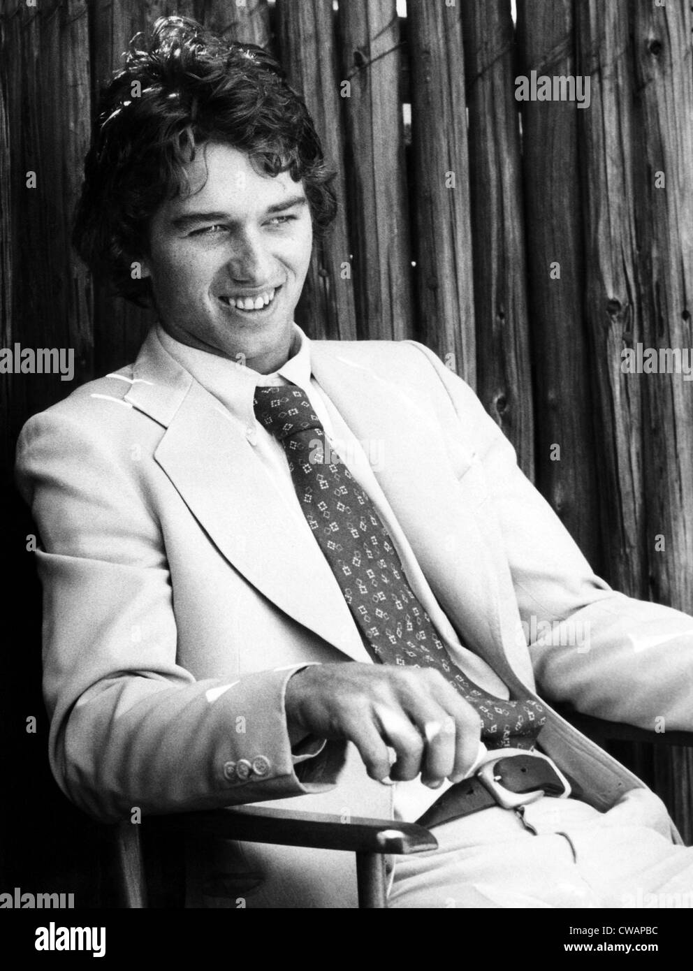 Robert F. Kennedy Jr. relaxes during a meeting with the press in New York to promote 'The Last Frontier', a television special Stock Photo