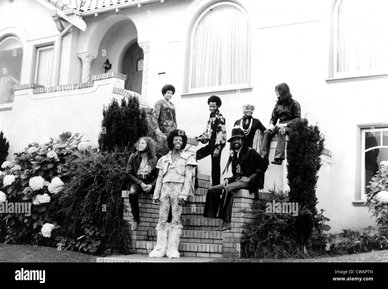 SLY AND THE FAMILY STONE, c. 1970.. Courtesy: CSU Archives / Everett Collection Stock Photo