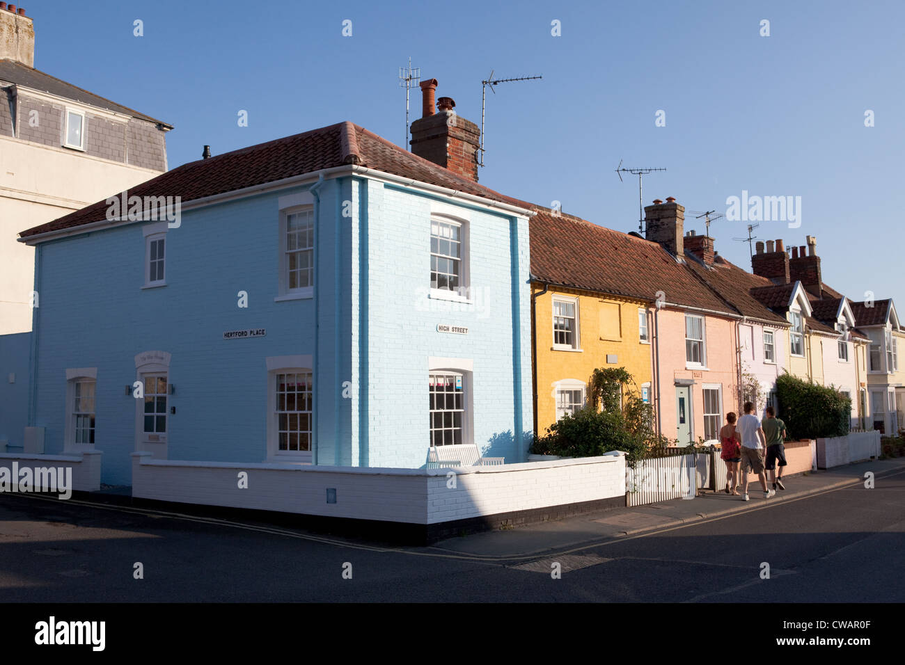 Colourful houses in Aldeburgh, Suffolk Stock Photo Alamy