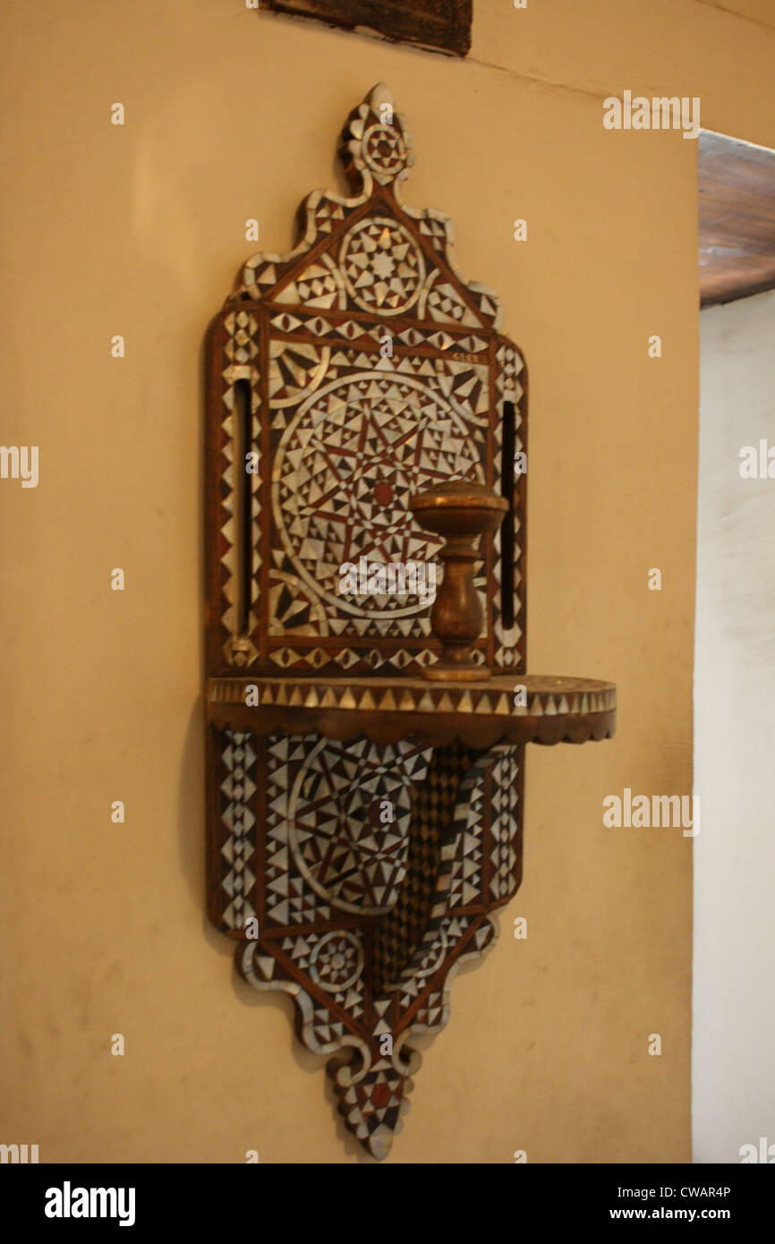 Inlayed Turban holder, GayerAnderson House, Cairo Stock Photo Alamy
