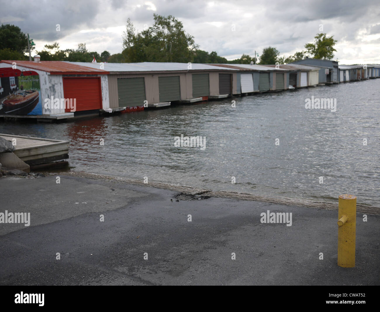 boat loading dock storage Stock Photo Alamy