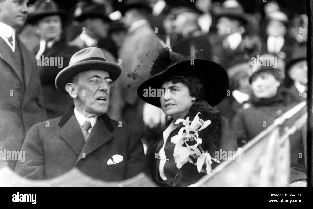 President Woodrow Wilson, and First Lady Edith Wilson, circa 1915. Courtesy: CSU Archives/Everett Collection Stock Photo