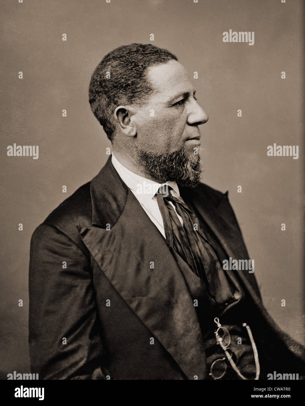 Hiram Revels (1822-1901) was the first of only four African Americans to serve in the U.S. Senate.  In 1870 he was elected to Stock Photo