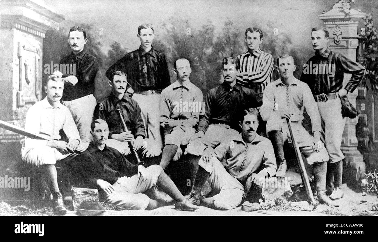 CINCINNATI REDS, baseball team, 1882  American League champions.  Everett/CSU Archives Stock Photo