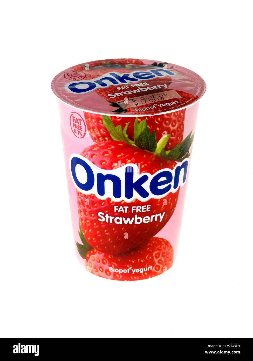 Onken Strawberry Yogurt Stock Photo Alamy