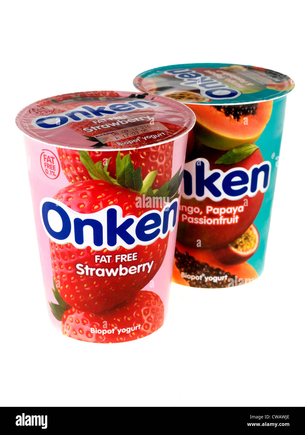 Onken Fruit Yogurts Stock Photo Alamy