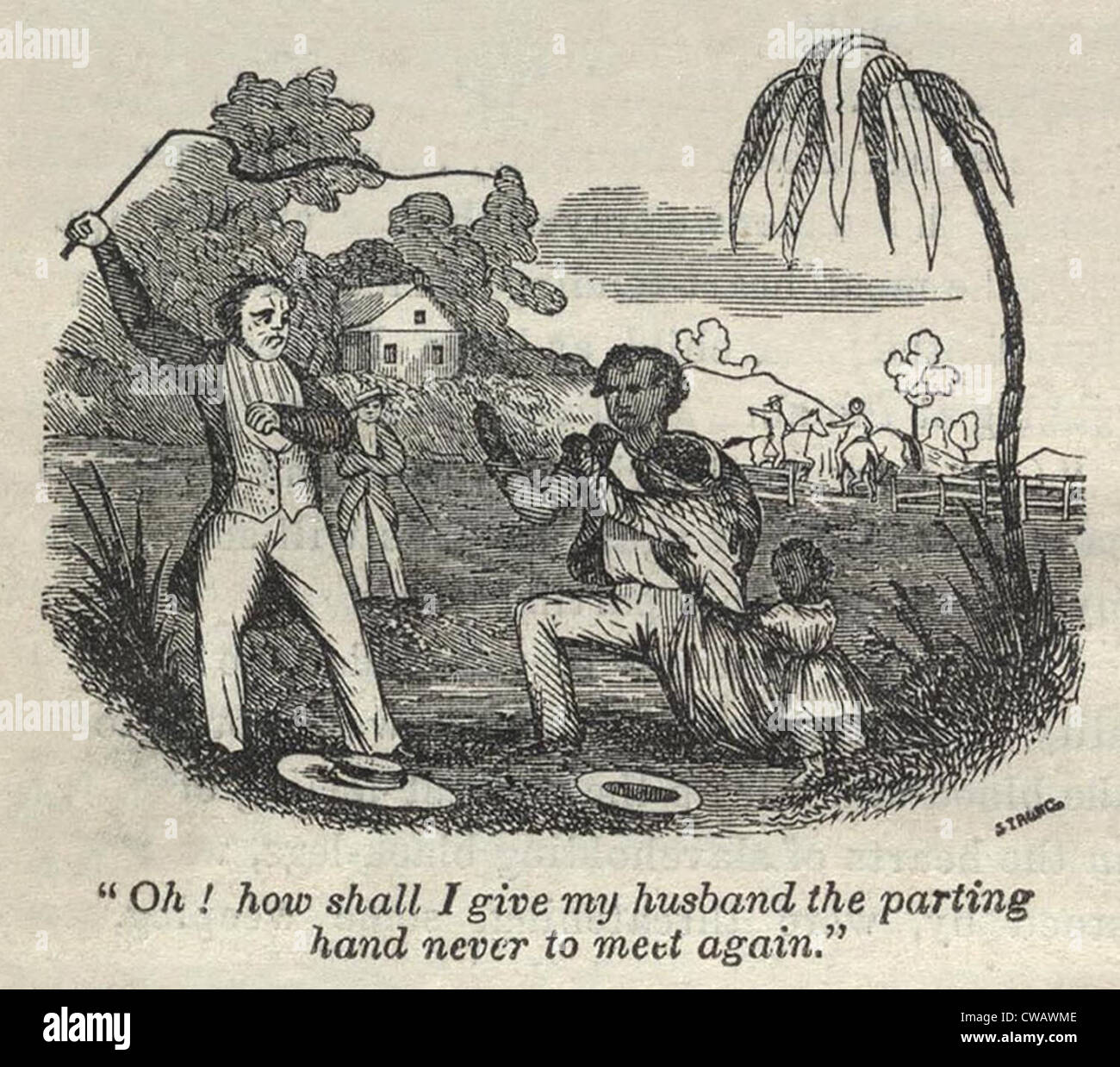 Slave Henry Bibb begs for his family. After Henry Bibb’s failed escape from his Louisiana master, he was sold to a group of Stock Photo