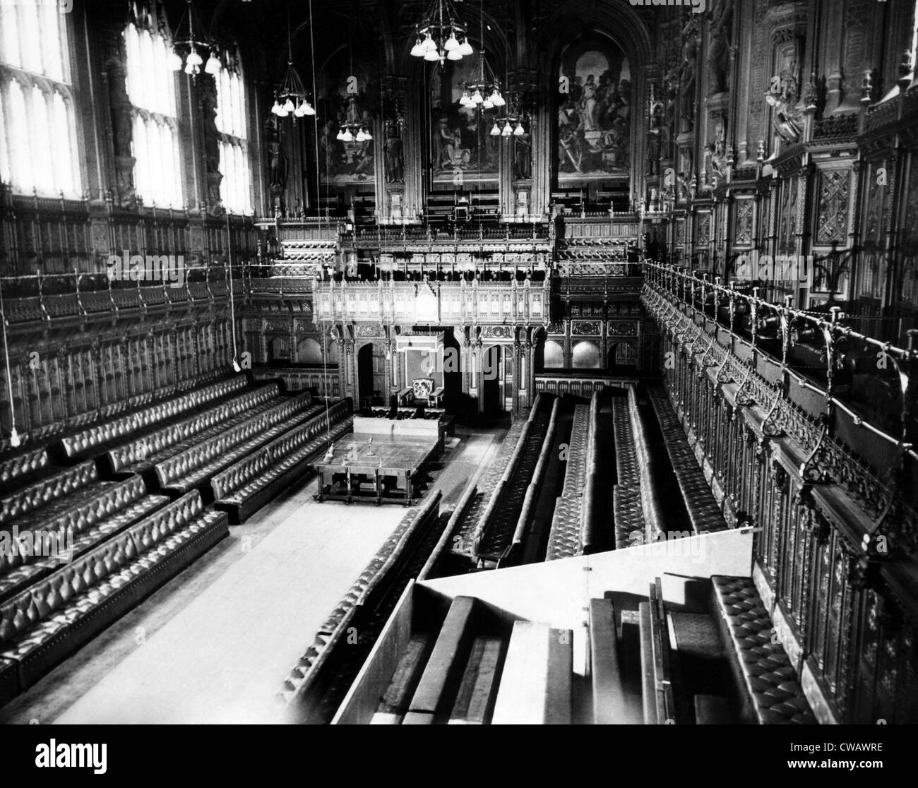 Inside the House of Commons, London, England, ca. 1950. Courtesy CSU Archives/Everett Collection. Stock Photo