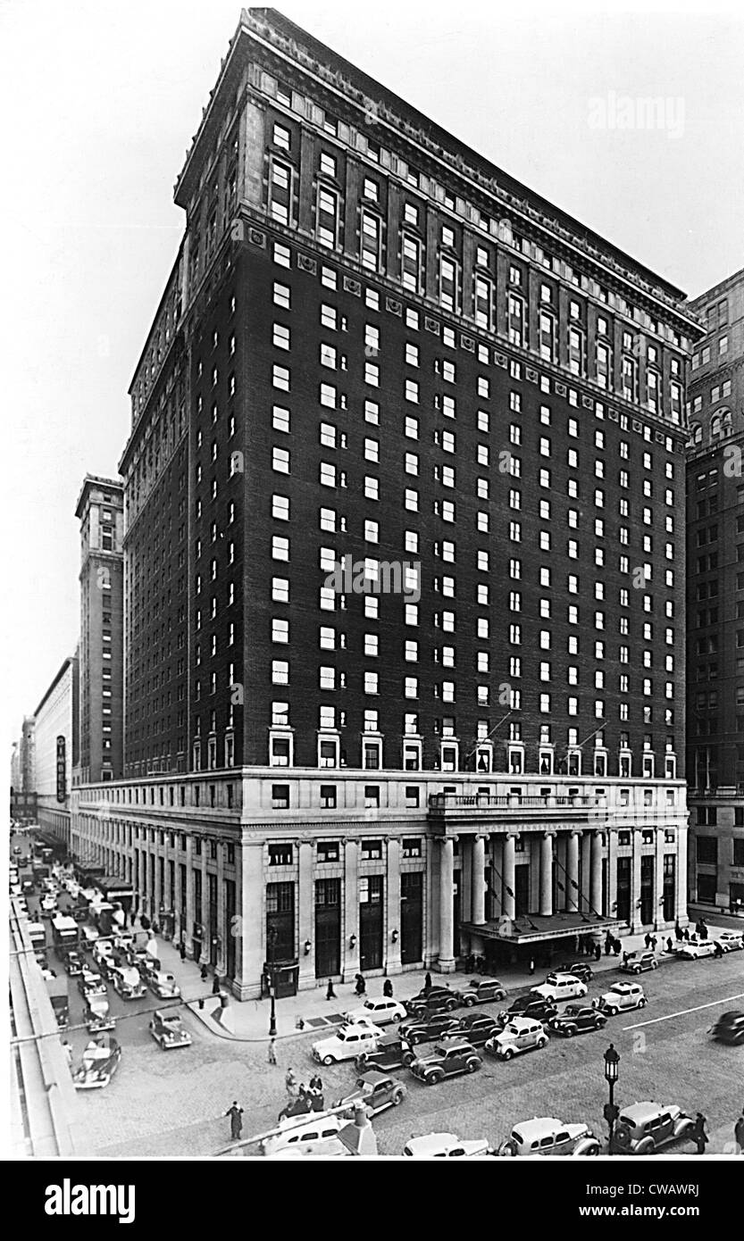 HOTEL PENNSYLVANIA, NEW YORK CITY, at 7th Avenue & 33rd Street,  11/28/41.   Everett/CSU Archives Stock Photo