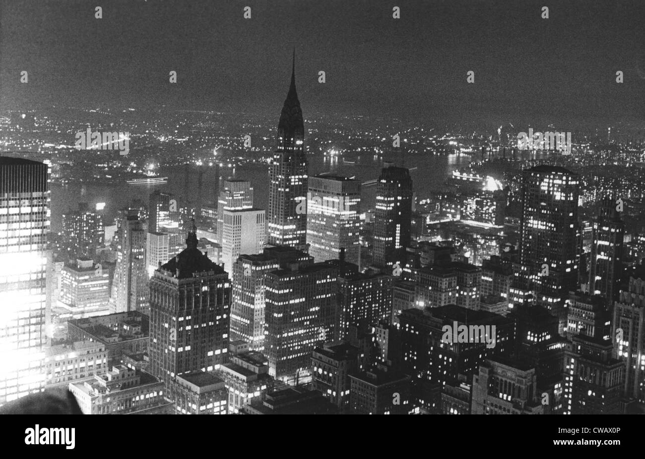New York City Skyline, the Chrysler Building, August 1, 1961. Courtesy