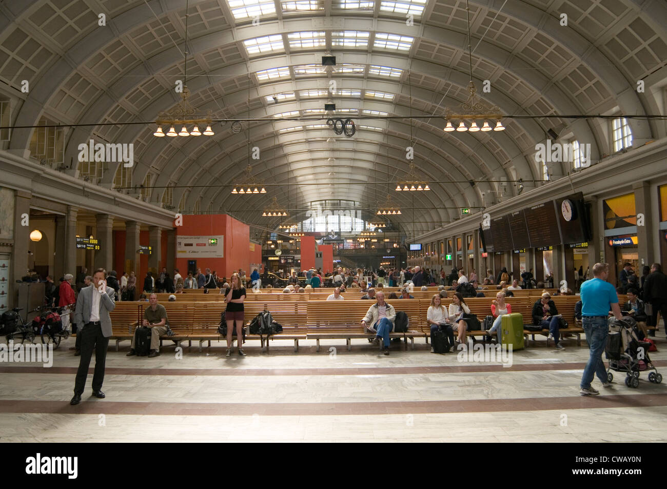 stockholm train station waiting room sweden Stock Photo