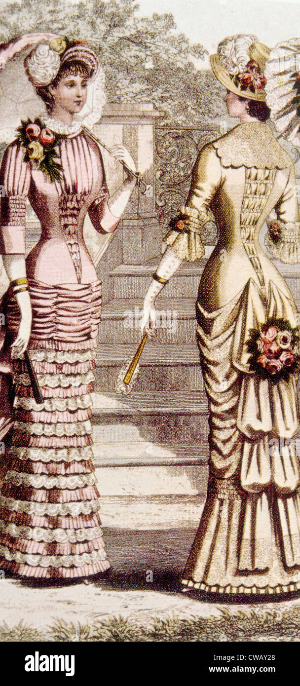 Women's fashion, circa 1880s. Photo: Courtesy Everett Collection Stock Photo