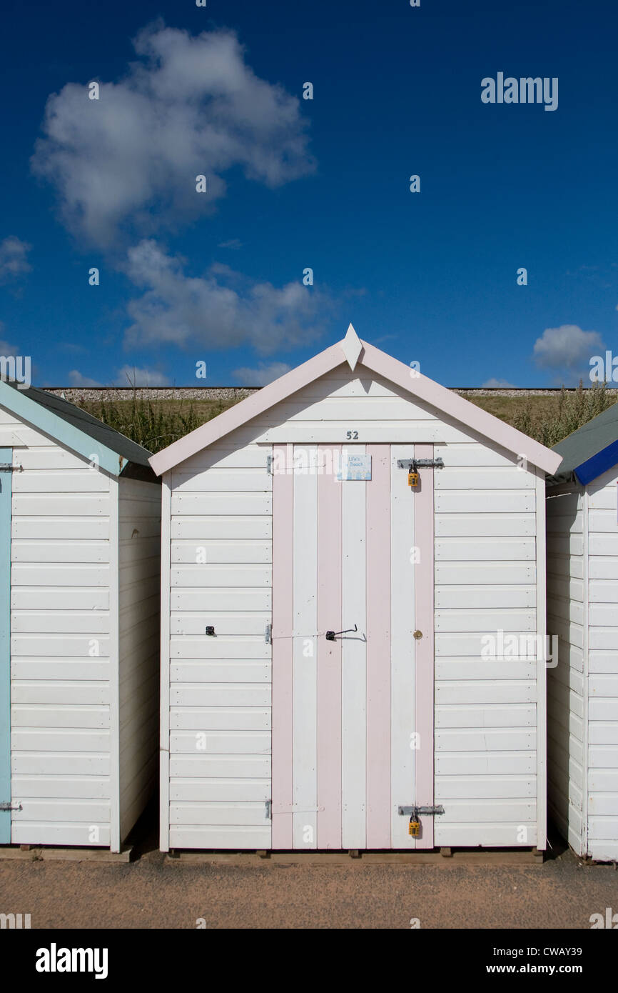 A Beach Hut at Goodrington Sands, Devon Stock Photo Alamy