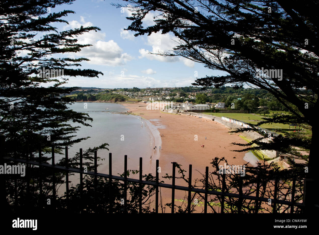 View of Goodrington Sands, Devon Stock Photo Alamy