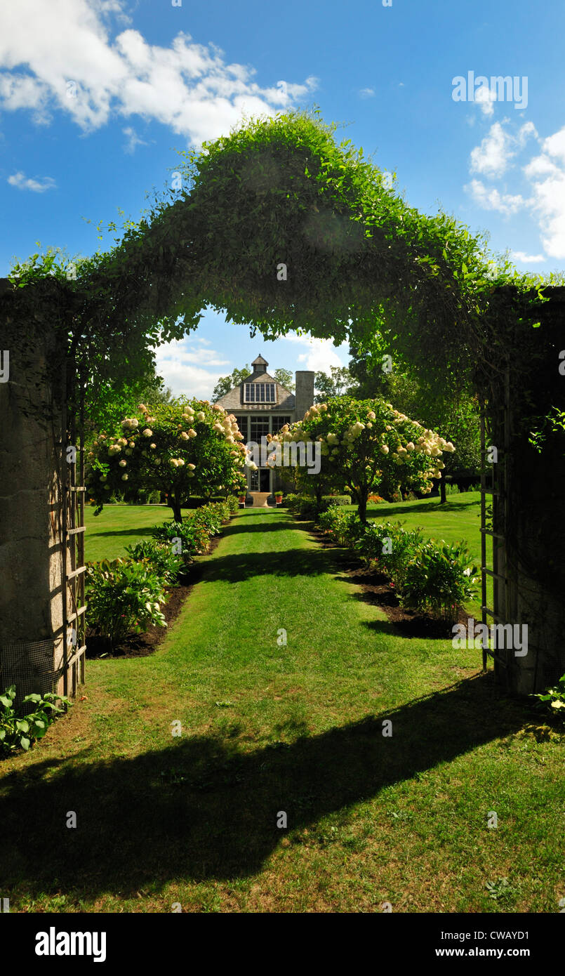 Walkway to the studio building at Chesterwood, where Daniel Chester ...