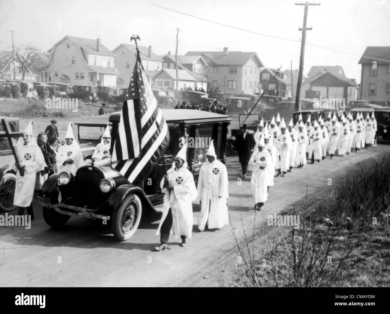 Ku Klux Klan parade in New York State, 1924 Stock Photo