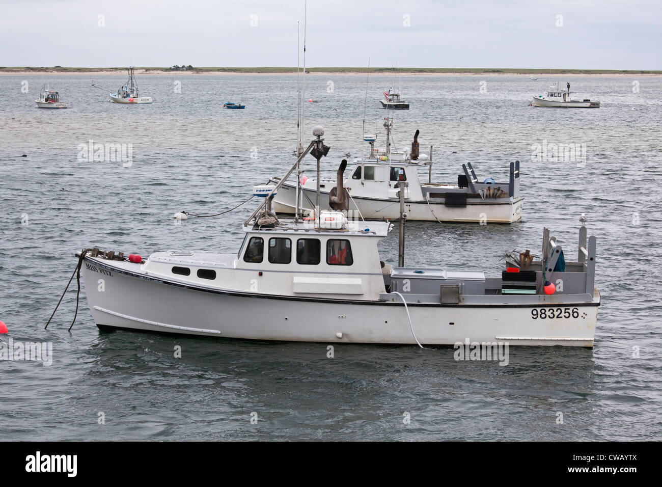 Fishing boats at anchor hi-res stock photography and images - Alamy