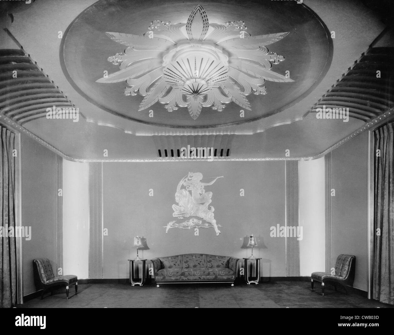 Movie Theaters, The Paramount Theatre, women's lounge in basement, 2025