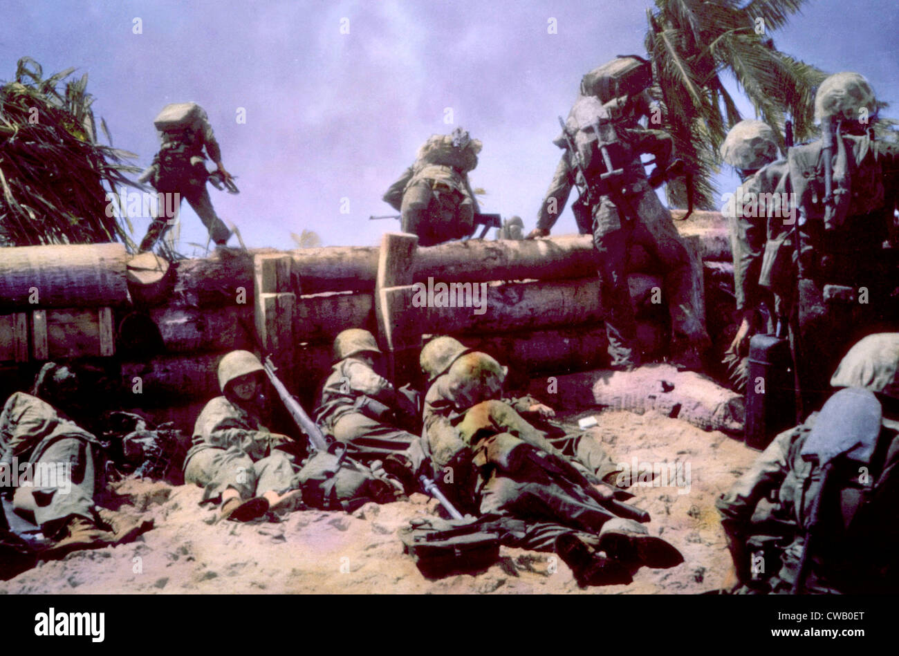Тихий океан про войну. Американский солдат второй мировой войны на тихом океане. Бои на атолле Тарава 1943.