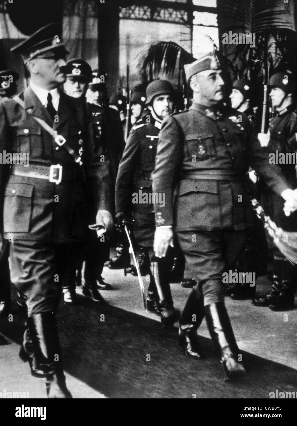 Adolf Hitler, General Francisco Franco, ca. 1939 Stock Photo