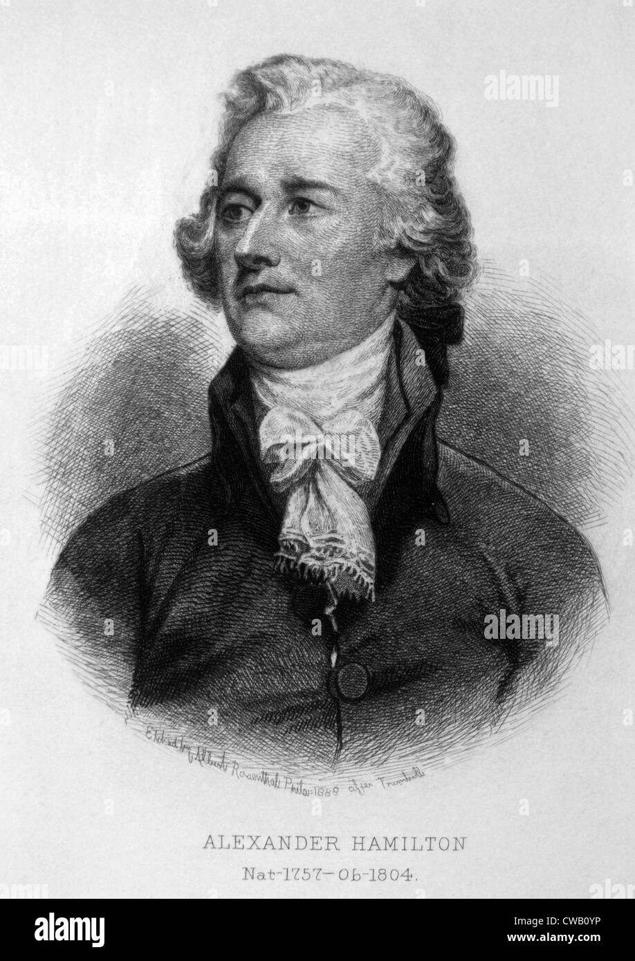 Alexander Hamilton (1755-1804) Stock Photo