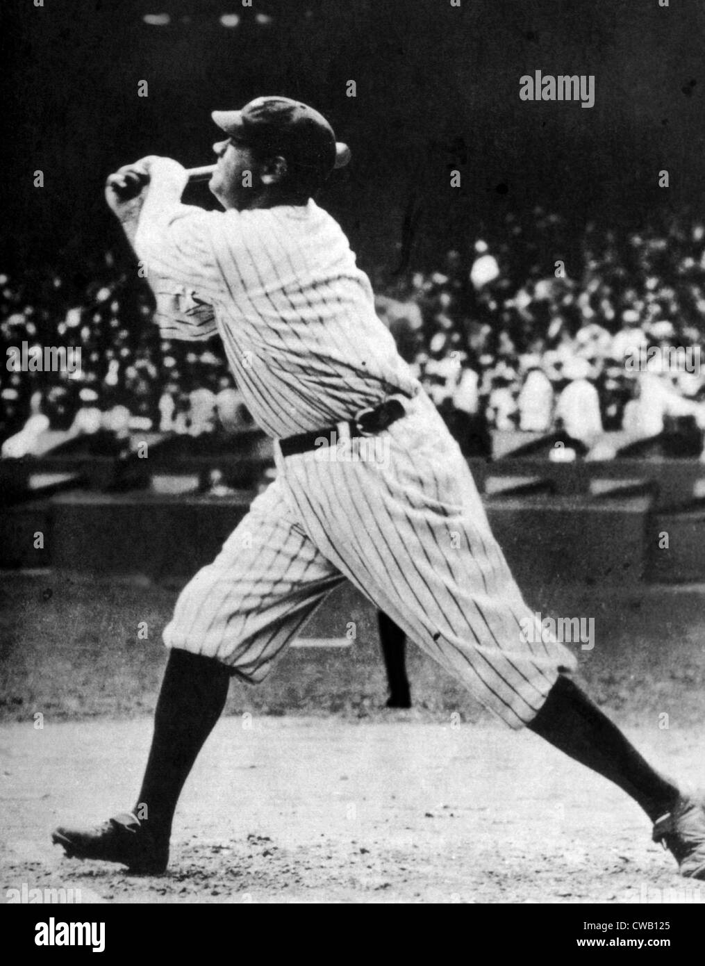 Babe Ruth (1895-1948) at bat, ca. 1920s Stock Photo