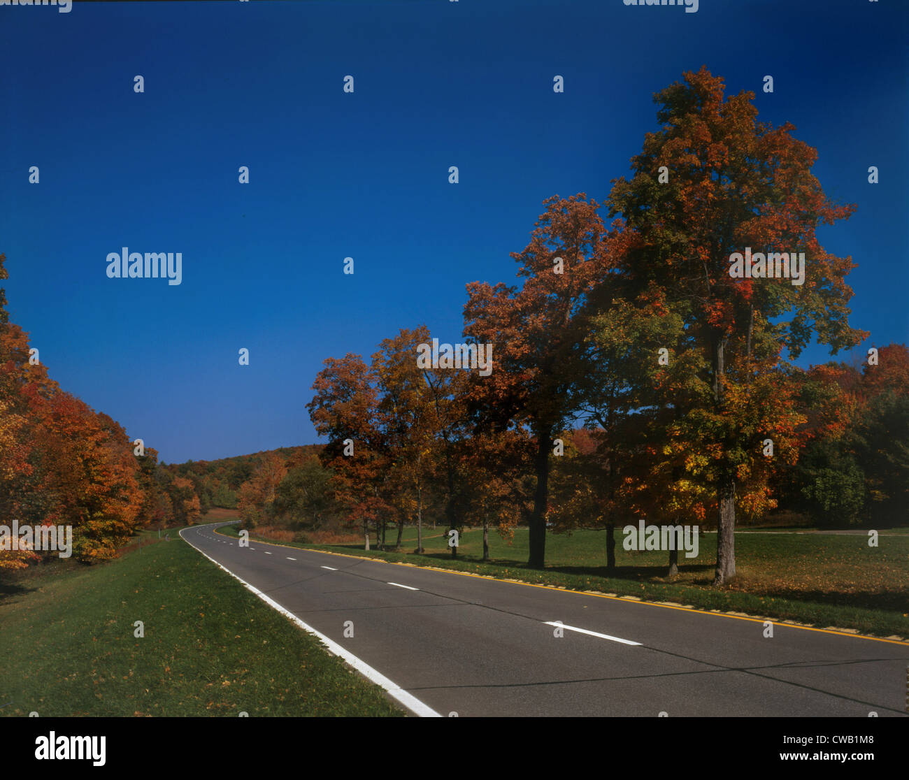 Taconic State Parkway, the highway represents an important development in the evolution of American transportation planning. Stock Photo