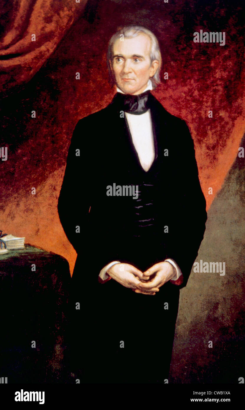James K. Polk (1795-1849), U.S. President (1845-1849) Stock Photo