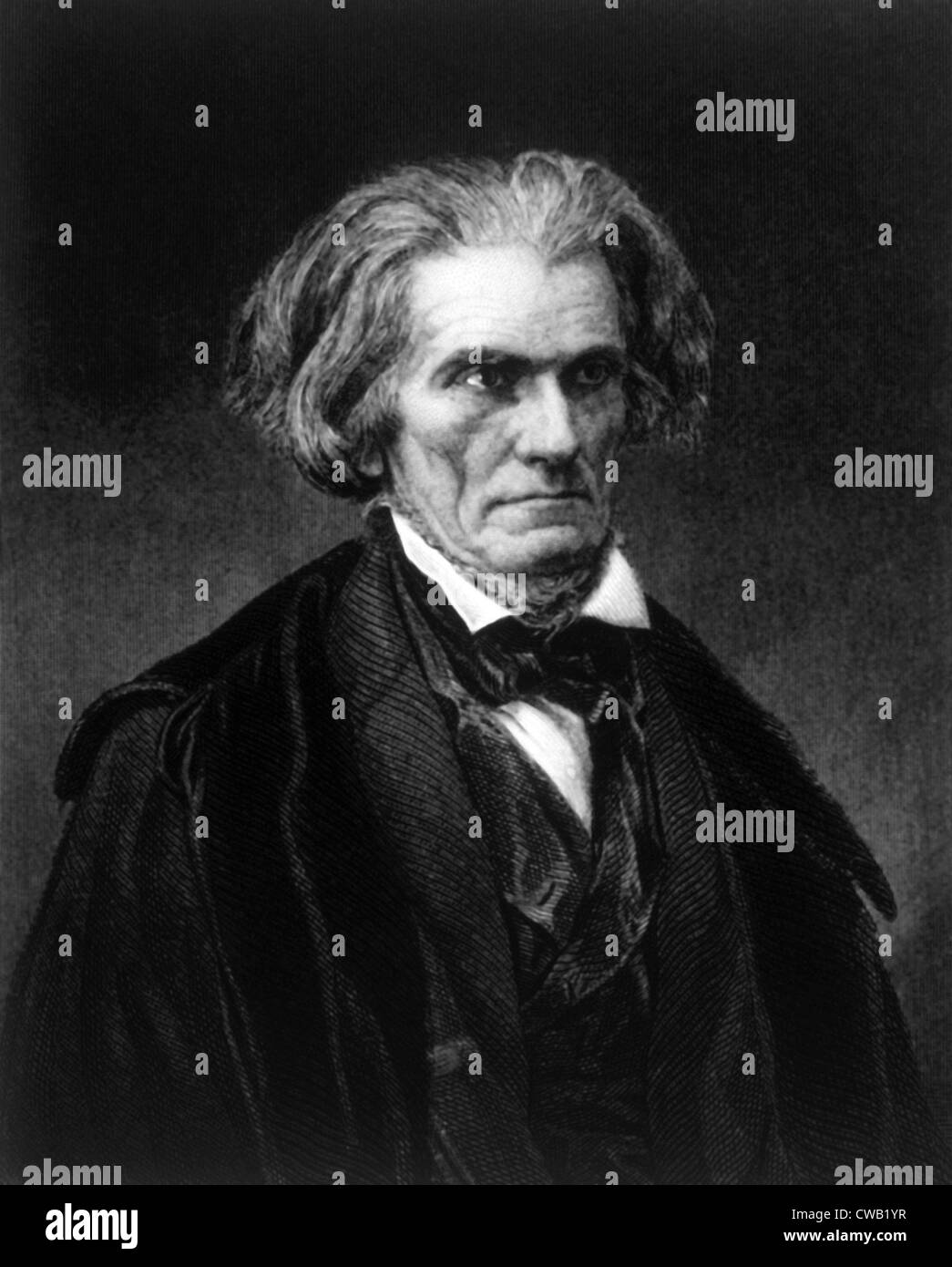 John C. Calhoun (1782-1850), engraving published 1859 Stock Photo