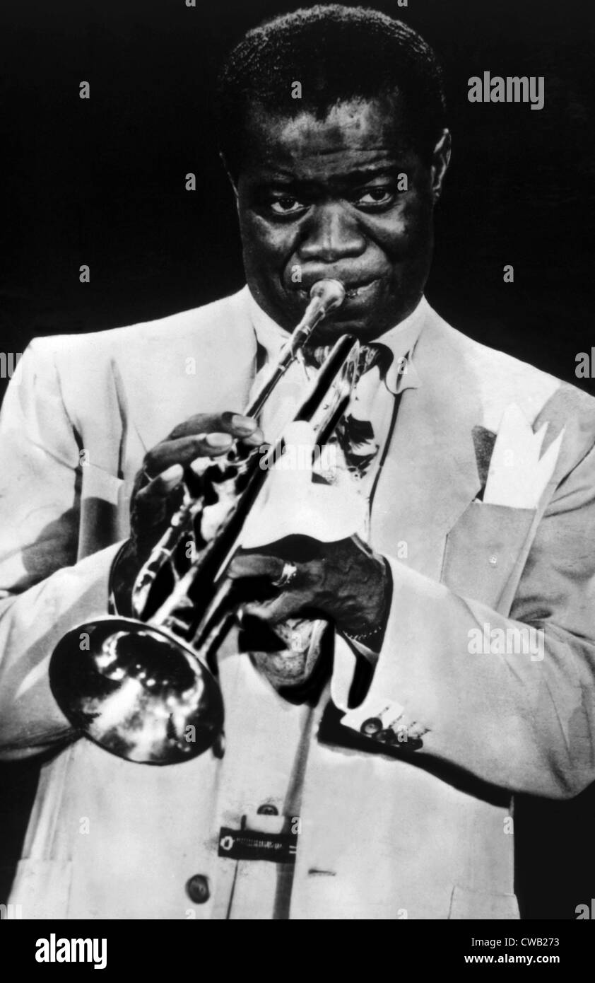 Louis Armstrong, ca. 1940s Stock Photo