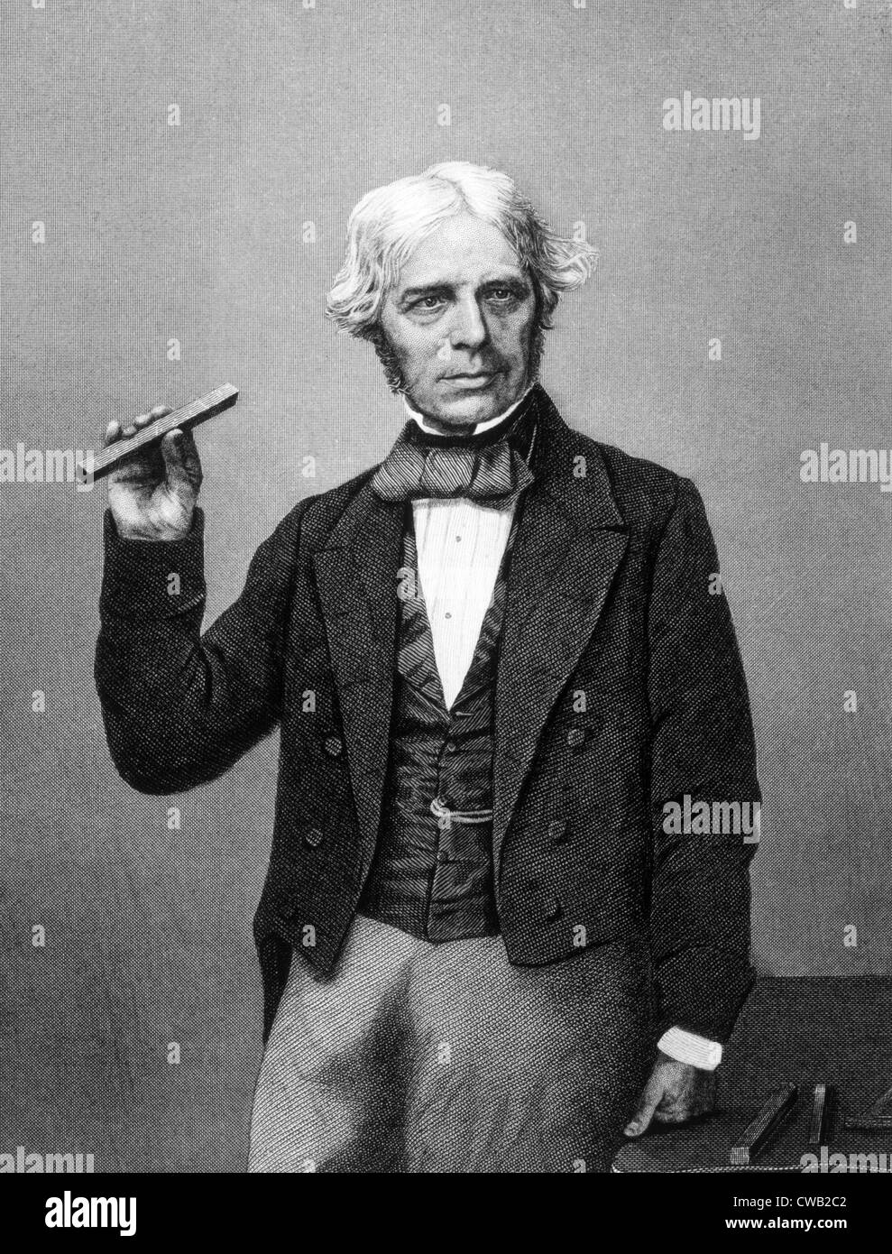 Michael Faraday (1791-1867), discoverer of electromagnetic induction (1831) and formulator of Faraday's Law (1834) Stock Photo