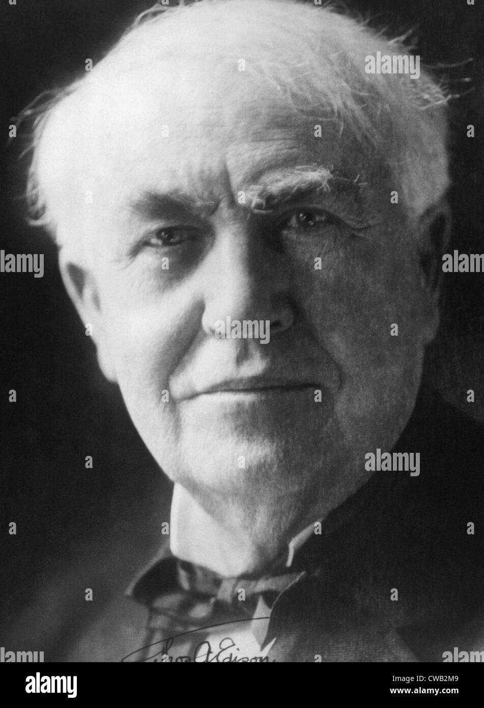 Thomas Alva Edison (1847-1931) Stock Photo