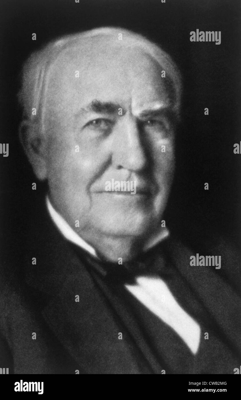 Thomas Alva Edison (1847-1931) Stock Photo