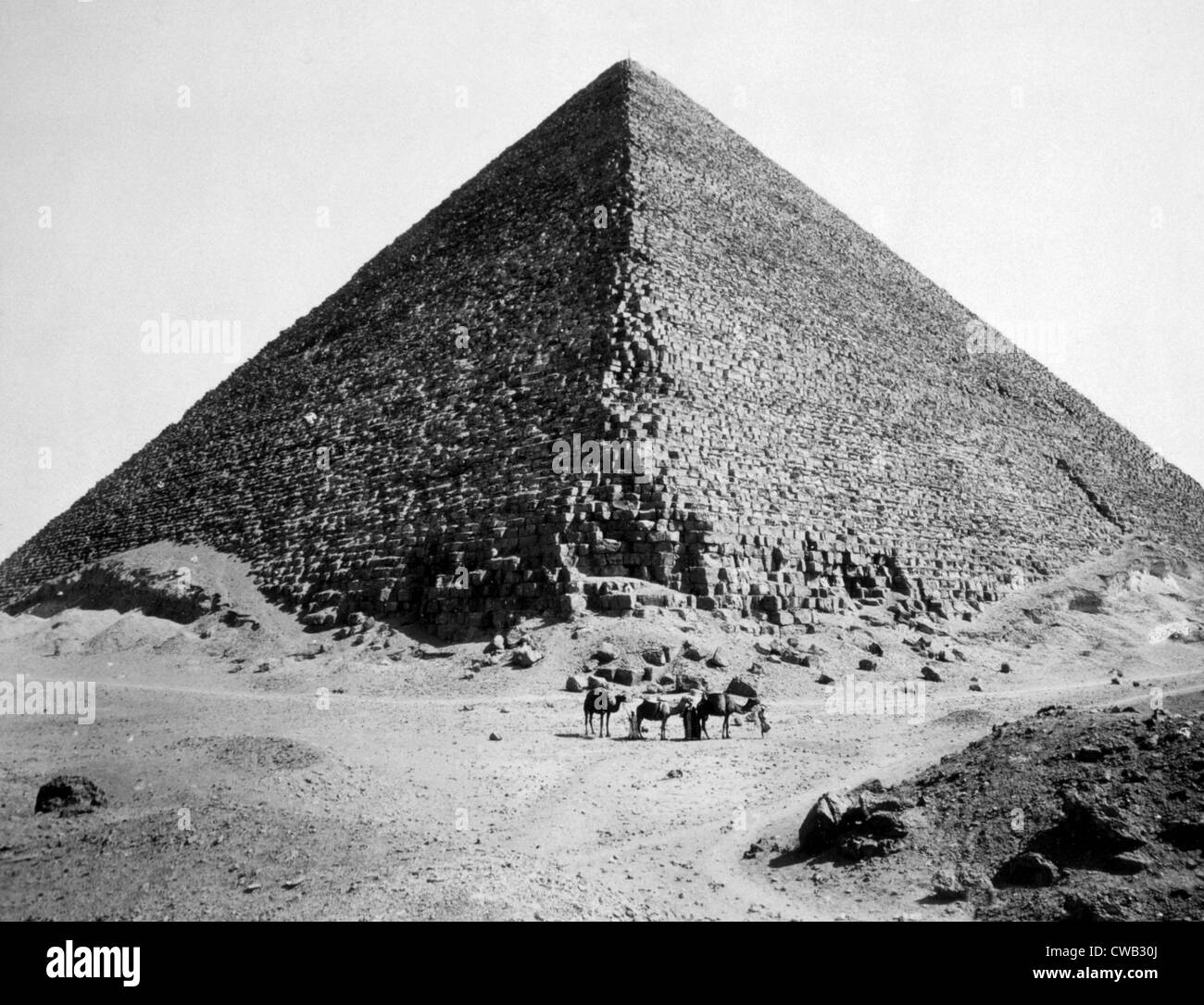 The Pyramid of Cheops, photograph by G. Lekegian ca. 1880 Stock Photo