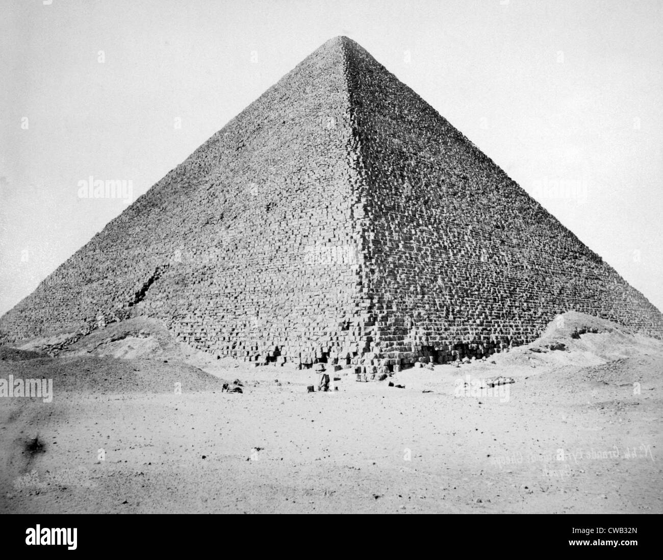 The Great Pyramid of Cheops, IV Dynasty, ca. 2680 B.C. photograph by J. Pascal Sebah, ca. 1880