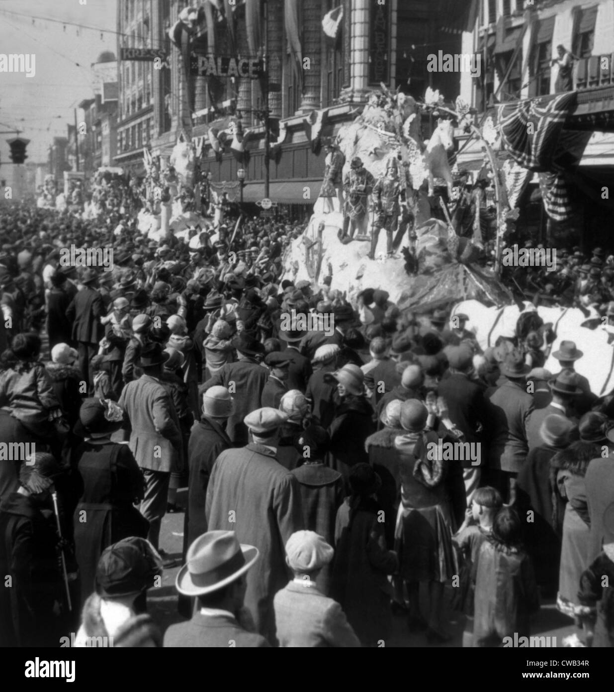 Mardi Gras in New Orleans, photo ca. 1920 Stock Photo