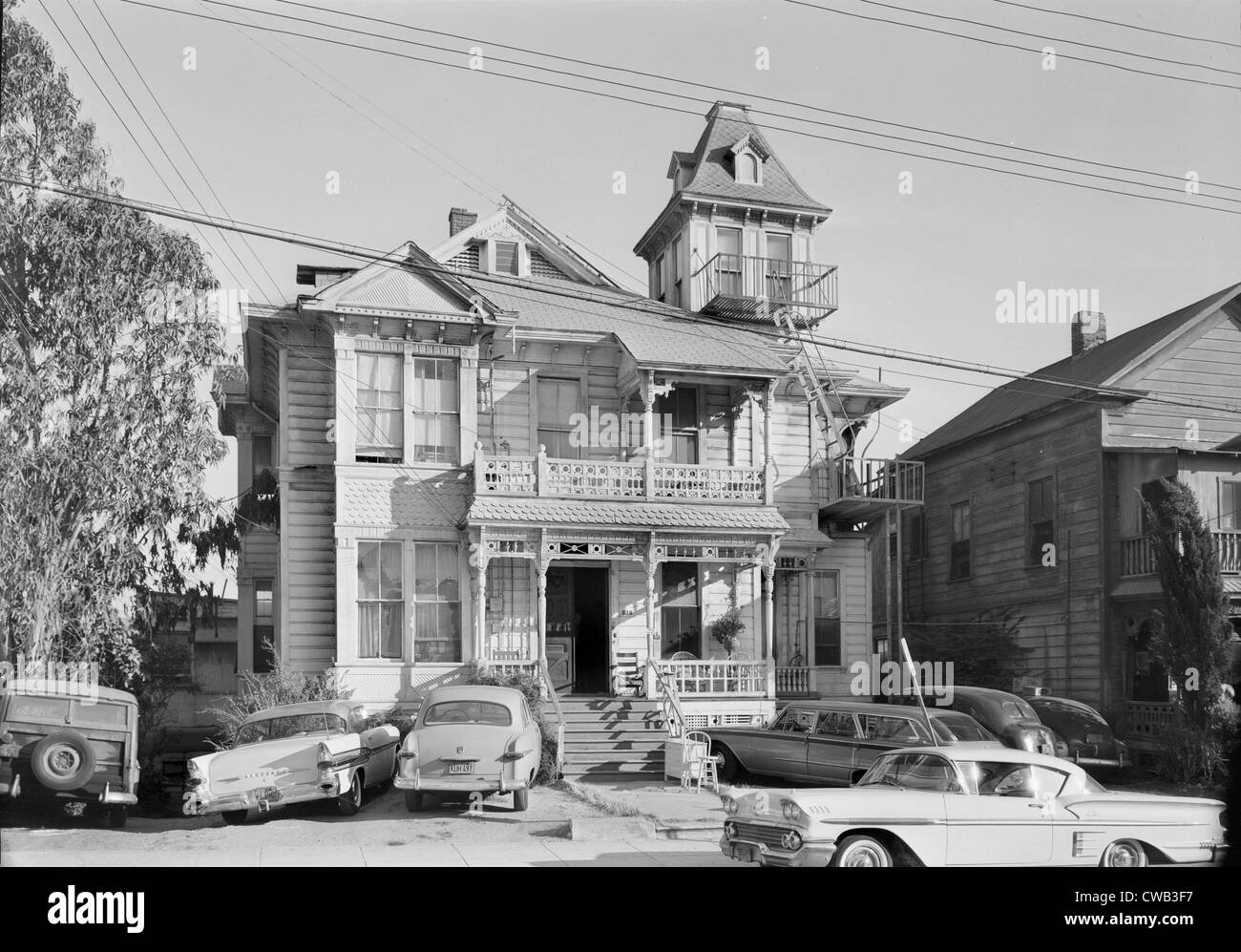 Los Angeles, 238 South Bunker Hill Avenue, Los Angeles, California, photograph by Jack E. Boucher, October 1960. Stock Photo