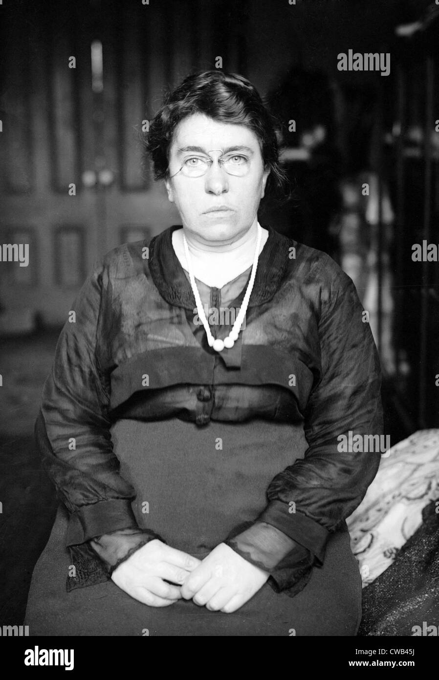 Emma Goldman. Anarchist and radical revolutionary, she was deported in 1919. photo 1916. Stock Photo