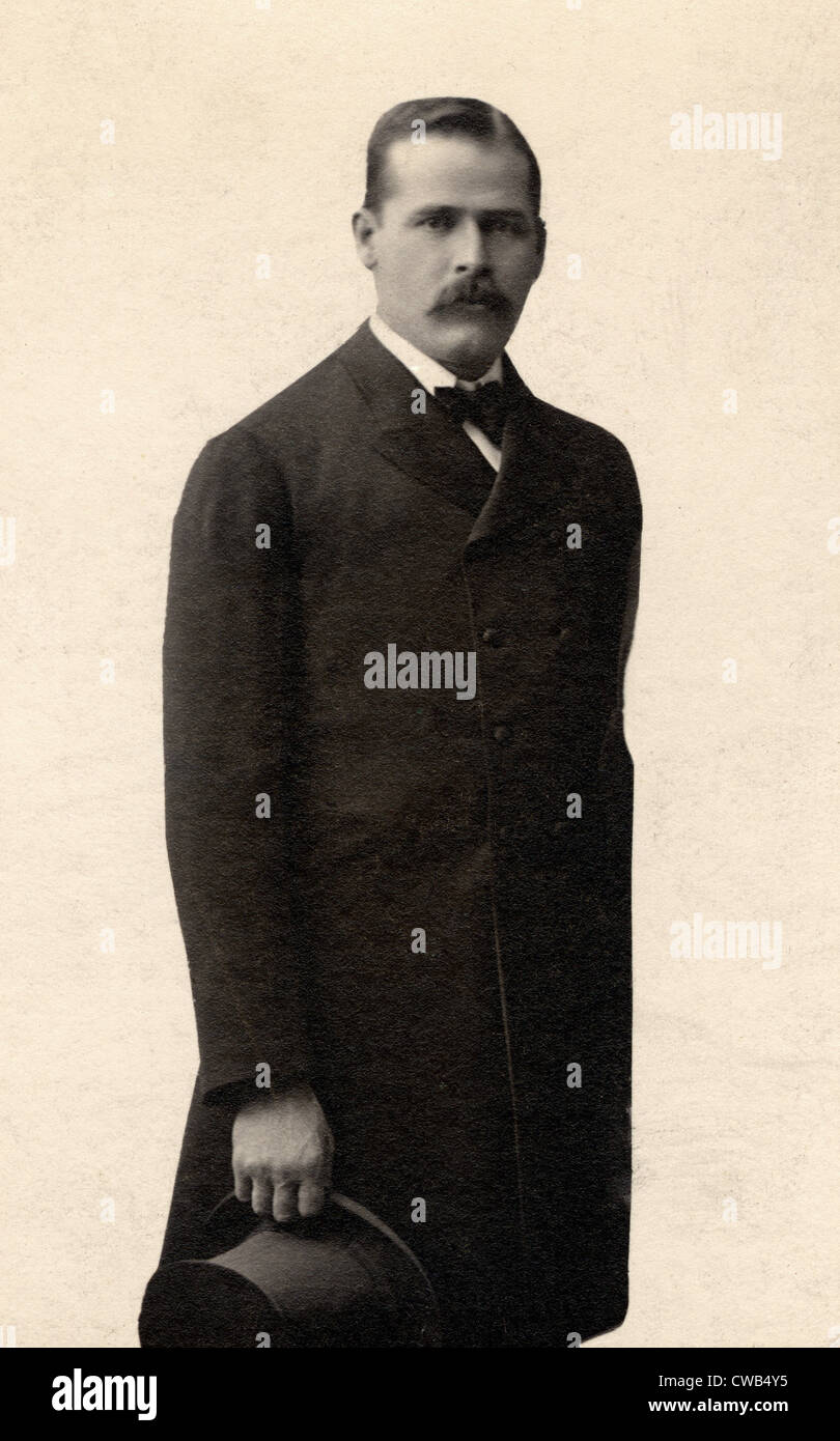 Wild West. Harry Longabaugh, alias Sundance Kid, Photograph by De Young Photograph Studio, N.Y.C. 1901 Stock Photo