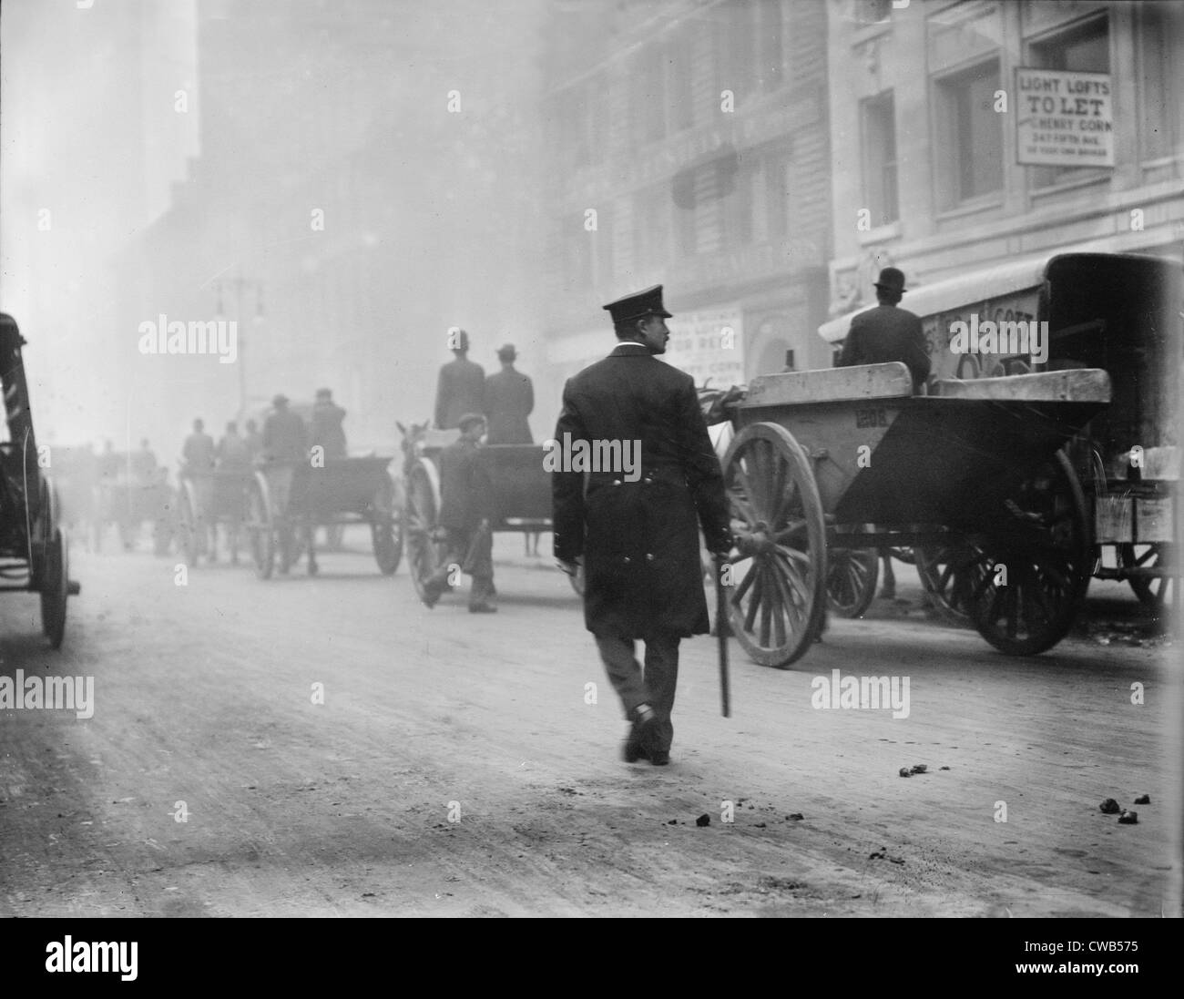 New York City, garbage collector's strike, police protecting garbage