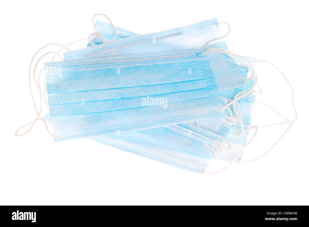 Blue disposable mask on Cut Out Stock Images & Pictures - Alamy