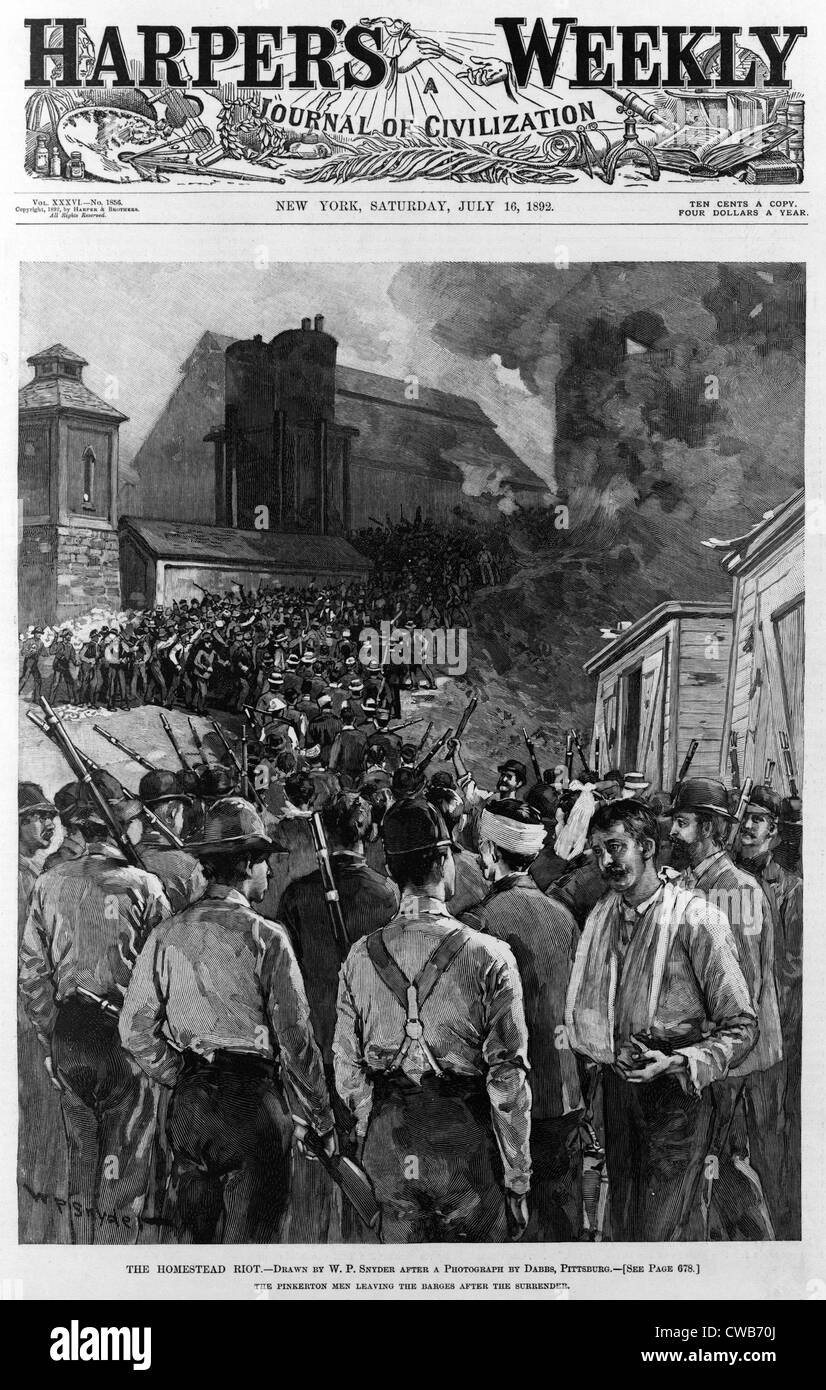 Homestead strike 1892 hi-res stock photography and images - Alamy